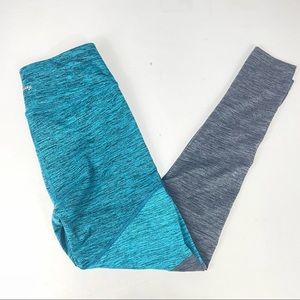 3/$25 Spalding Colorblock Blue & Grey Leggings Yoga Pants - Small